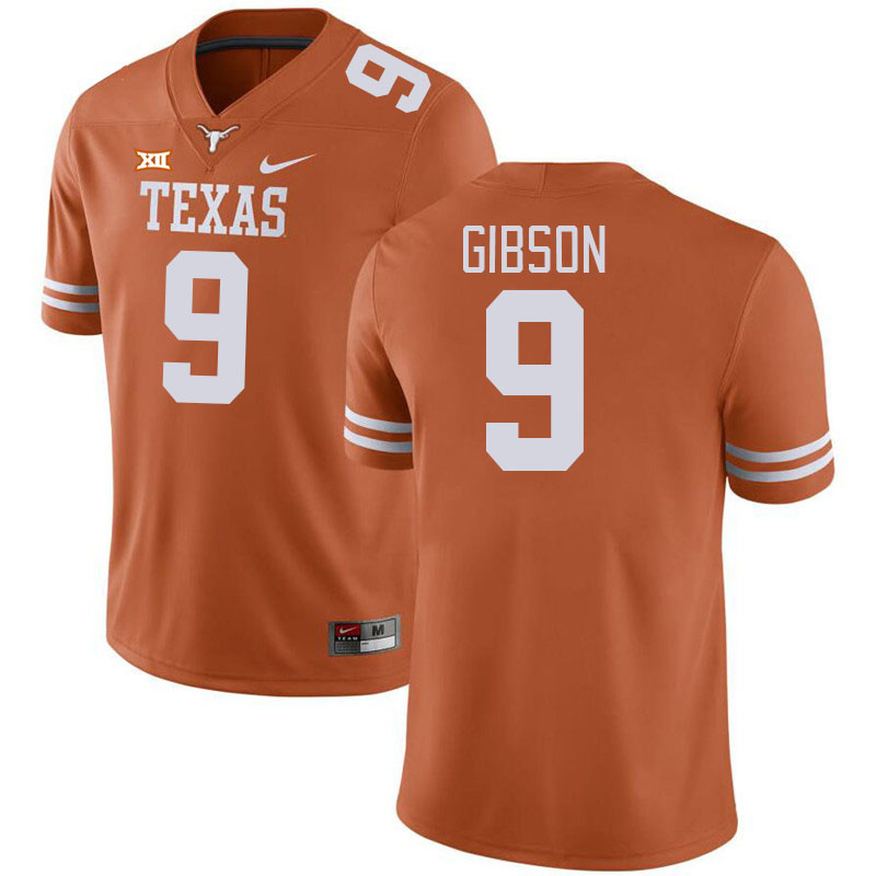 Men #9 Jerrick Gibson Texas Longhorns College Football Jerseys Stitched-Orange